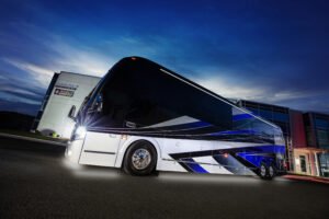 Coach 1647 "Catalina" exterior | Featherlite Prevost motor coach