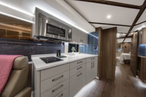 Galley | Coach 1647 | Featherlite Coaches Prevost Quad Slide Motorhome
