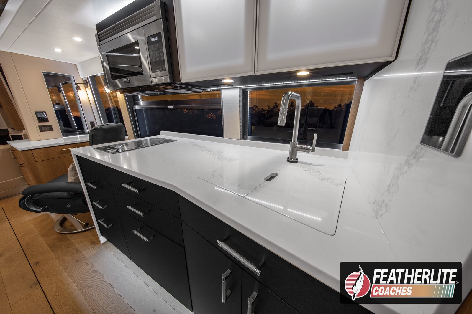 Coach 1574 | 2025 Featherlite Coaches Prevost | Galley Top