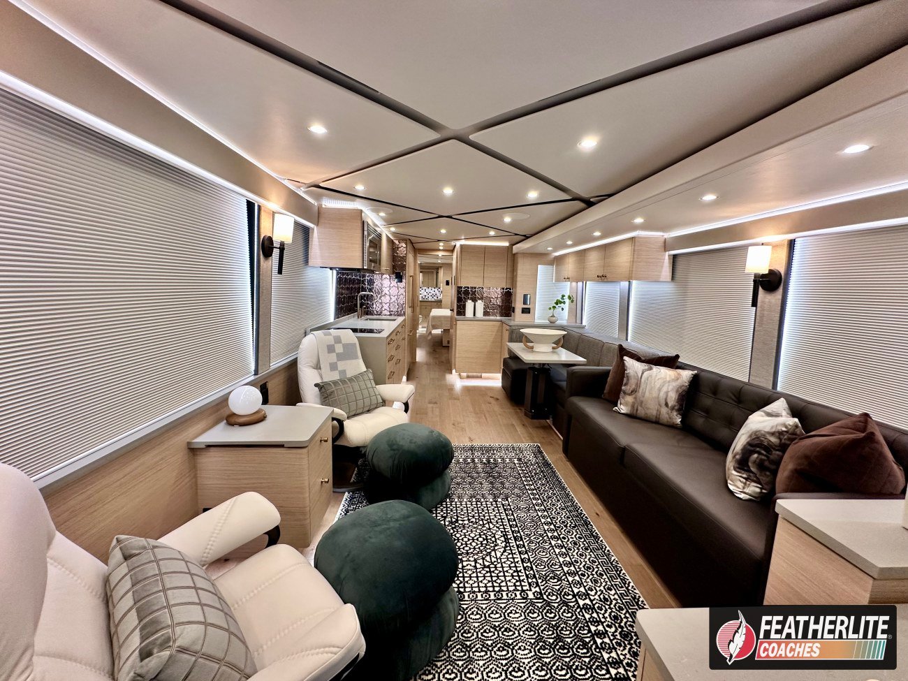 Featherlite Prevost Motorhome 1901 (12) Salon | 2026 Featherlite Prevost Palisades Motor Coach